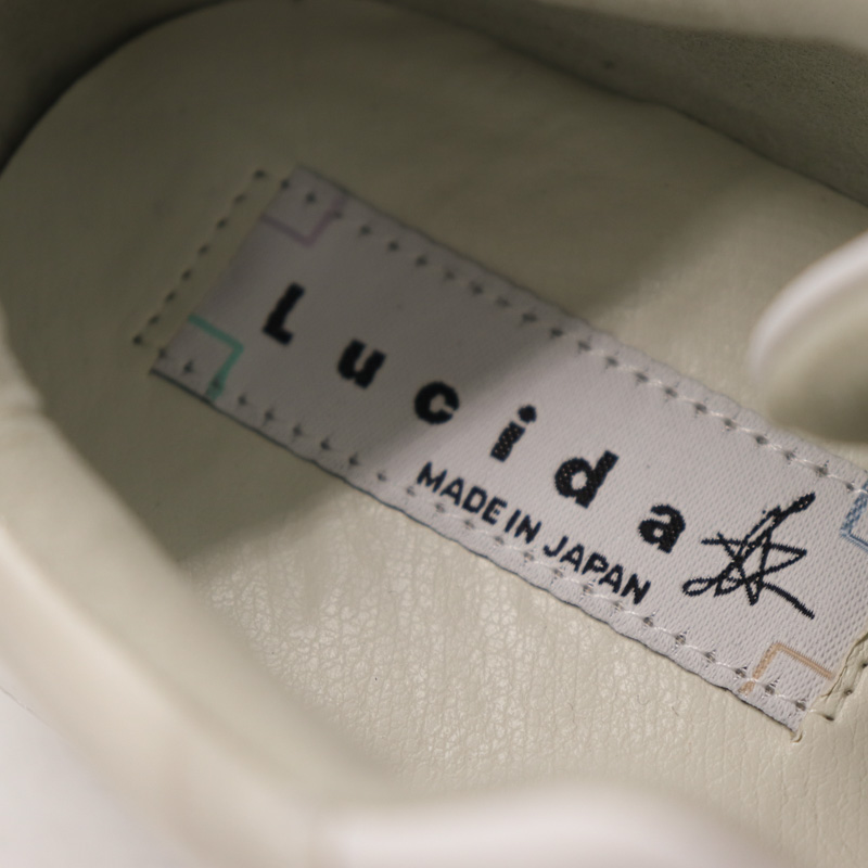 ルシーダ レザースニーカー ローカット ブランド 靴 シューズ 日本製 白 レディース 37サイズ ホワイト Lucida 【中古】