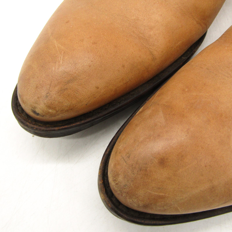 ステファノロッシ ショートブーツ 本革 レザー ブランド シューズ 靴 イタリア製 メンズ 43サイズ ブラウン STEFANO ROSSI 【中古】