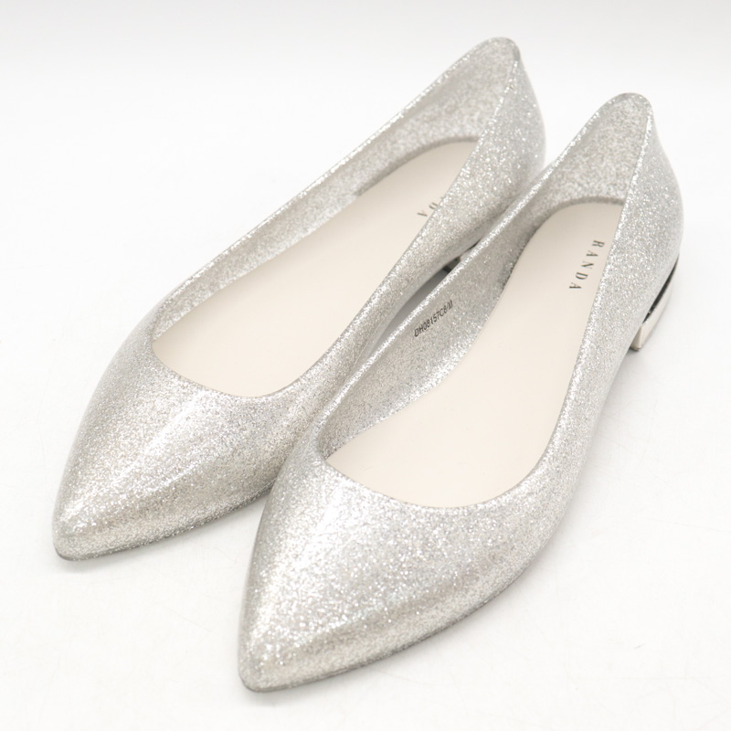 Celine シルバー グリッター ラメ ドレスシューズ 靴 セリーヌ