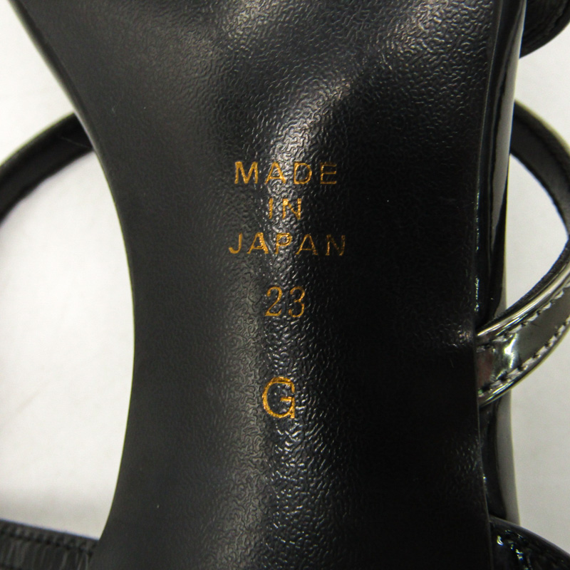 美品　ダイアナ　ブラック ストラップサンダル Mサイズ ダイアナ サンダル ストラップ ブランド 靴 日本製 黒