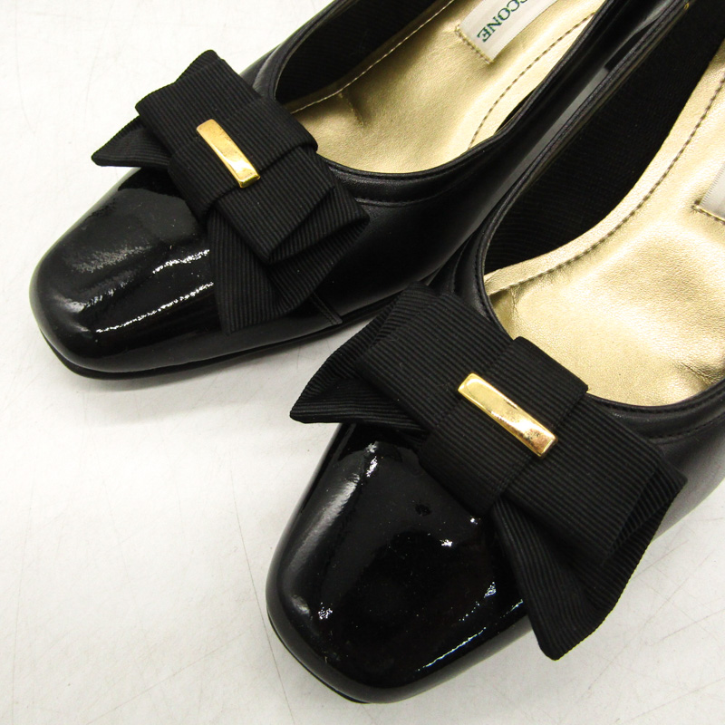 ラウラジャコーネ パンプス スクエアトゥ ブランド シューズ 靴 日本製  