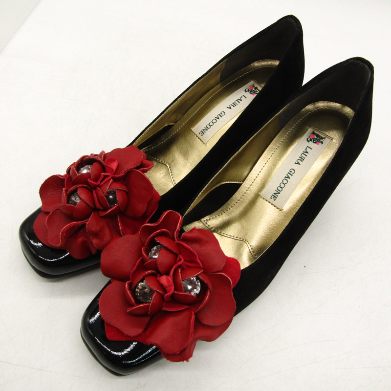 ラウラジャコーネ パンプス スクエアトゥ 未使用 ブランド シューズ 靴  