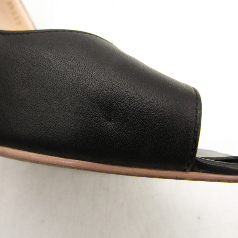 ダイアナ DIANA パンプス ローヒール レザー 黒 22.5 美品 DIANA 本革 黒 パンプス 約7.5センチヒール 本革】DIANA