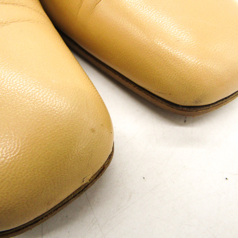 シャルル・ジョルダン サンダル ハイヒール 本革 レザー 日本製 ブランド 靴 レディース 7サイズ ベージュ CHARLES JOURDAN 【中古】、ベージュ、BC