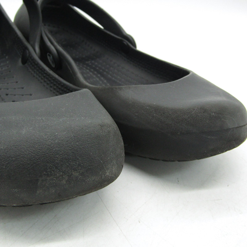Crocs クロックス　サイプラス W7 黒　未使用 crocs - クロックス サイプラス W7 23 24 黒 新古品 ヒール