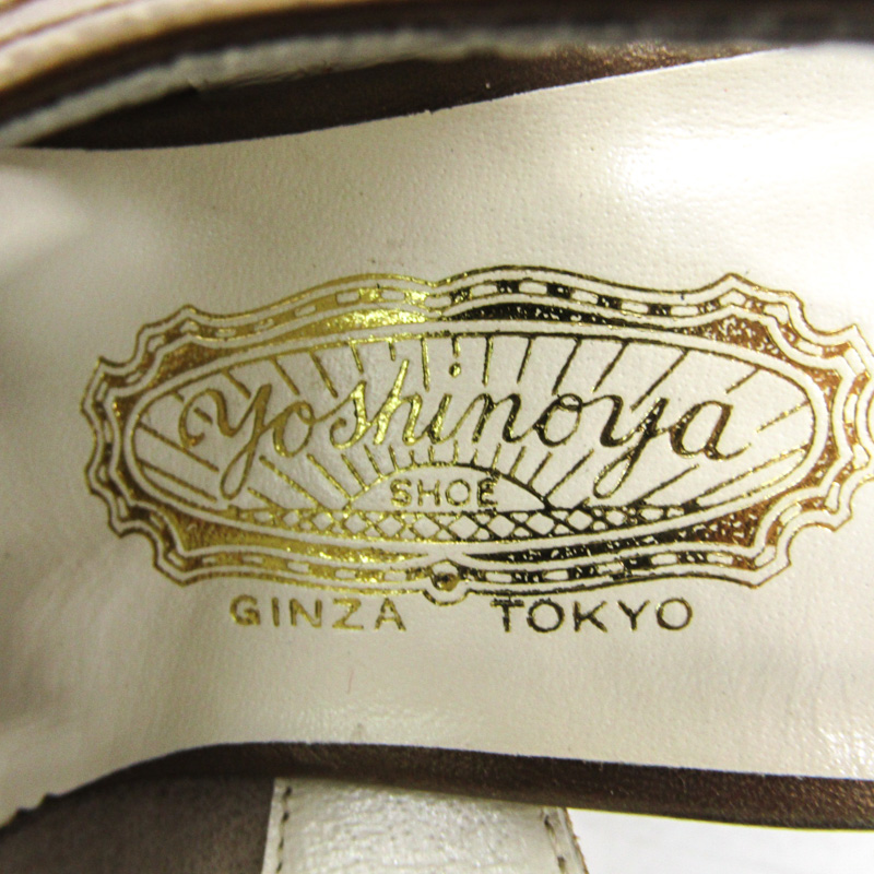 銀座 YOSHINOYA レザー製ベージュサンダル SLM49250BEG_01.jpg?v=1695370727