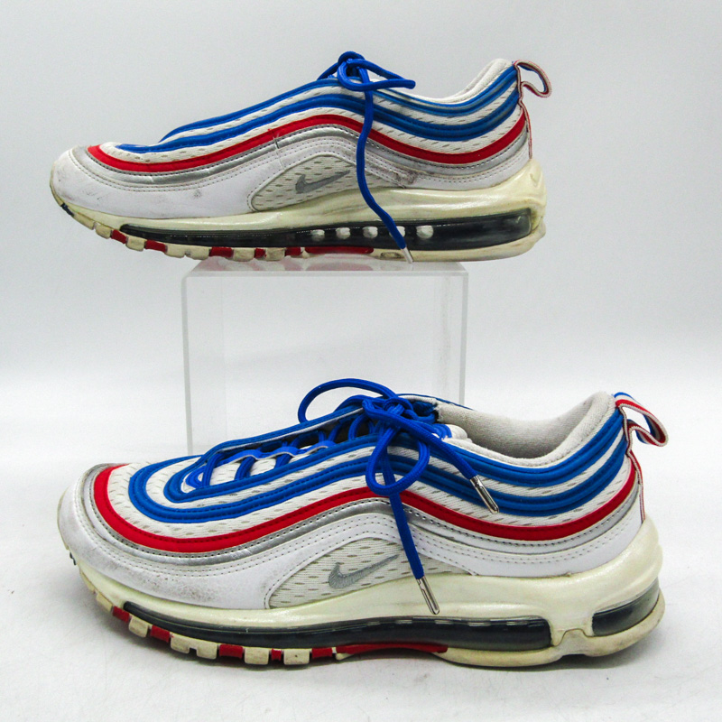 Nike air max 97 white and red and blue online