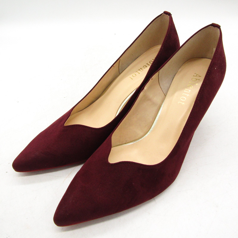美品　ダイアナ　パンプス　アーモンドトゥ　23.5 レッド系 美品ダイアナパンプスアーモンドトゥ23.5 レッド系
