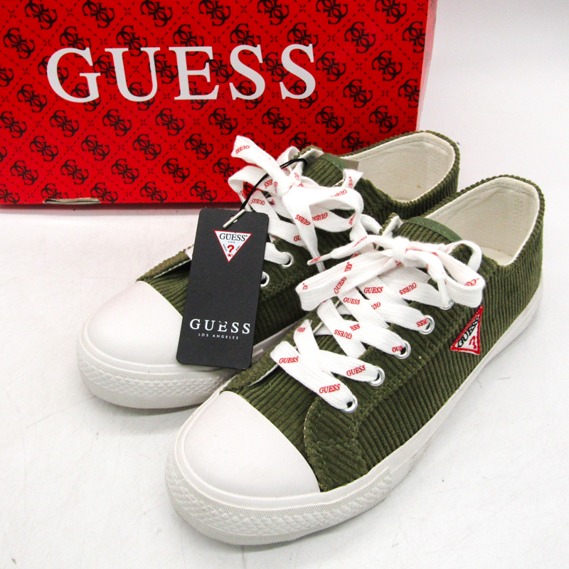 ゲス スニーカー ローカット ブランド シューズ 靴 レディース 23サイズ カーキ Guess 【中古】｜Guess｜店舗買取｜シューズ＞スニーカー｜USEDのアパレル通販サイト  - SMASELL（スマセル）