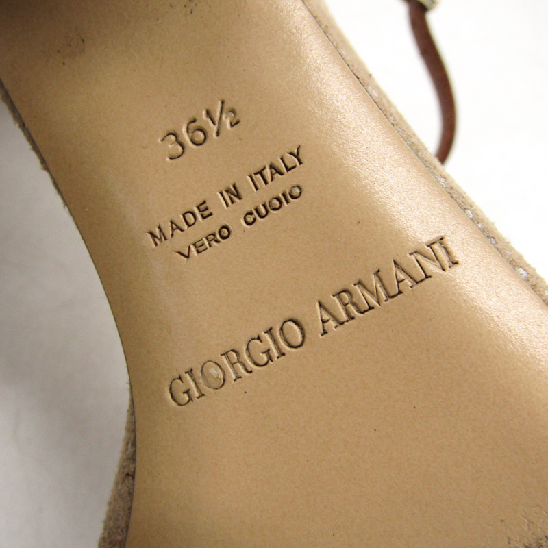 ジョルジオアルマーニ サンダル 本革 レザー ブランド 靴 イタリア製  