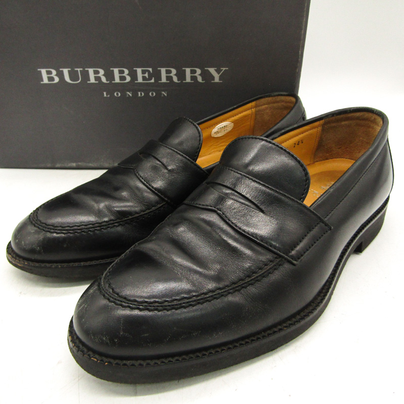 バーバリー ローファー スリッポン ノバチェック ブランド シューズ 靴 黒 レディース 24.5サイズ ブラック BURBERRY  【中古】｜BURBERRY｜店舗買取｜シューズ＞ローファー｜USEDのアパレル通販サイト - SMASELL（スマセル）