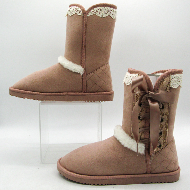 INGEBORG ベージュ 花飾りブーツ INGEBORG ベージュ 花飾りブーツ