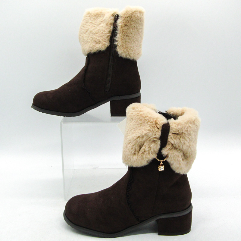 アクシーズファム リボンファースエードブーツ 未使用 TL623X05K0 靴  