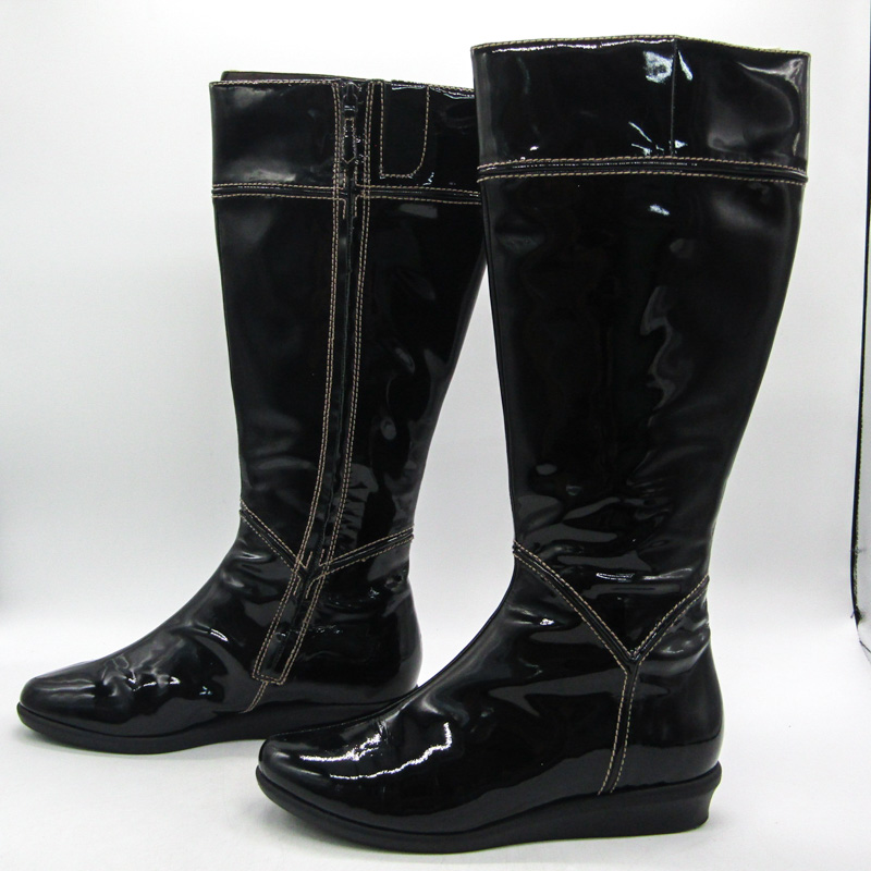 コールハーン COLE HAAN 靴 ロングブーツ 7 1/2 B レザー 黒