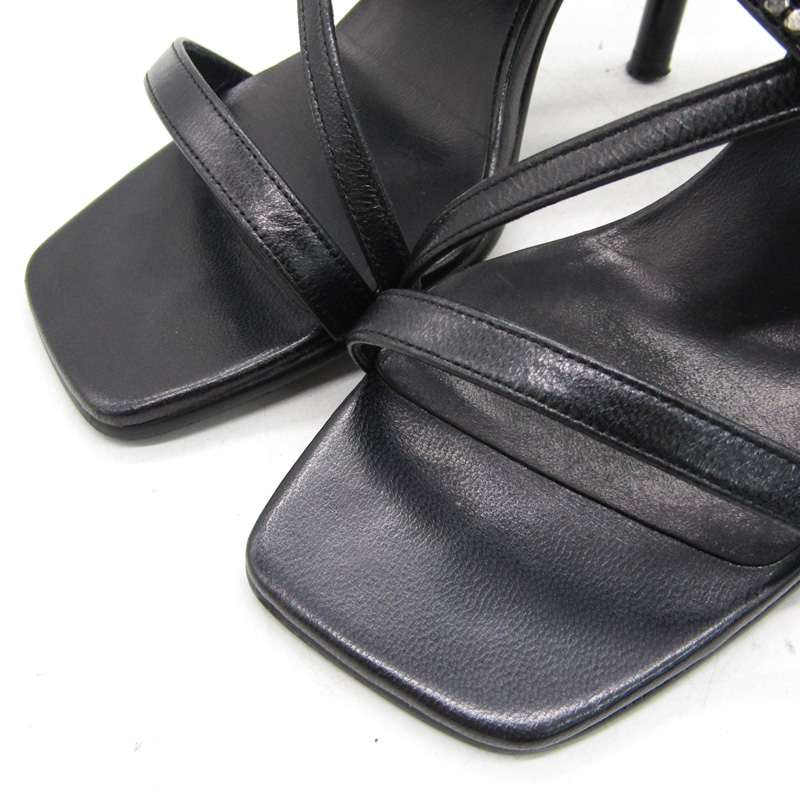 ピンキーアンドダイアン サンダル ハイヒール ブランド 靴 黒  