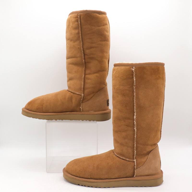 【未使用超美品】 UGG アグ ムートン ロングブーツ SALE【隠れウェッジ】アグ UGG Femmeニーハイブーツ (UGG/ロング