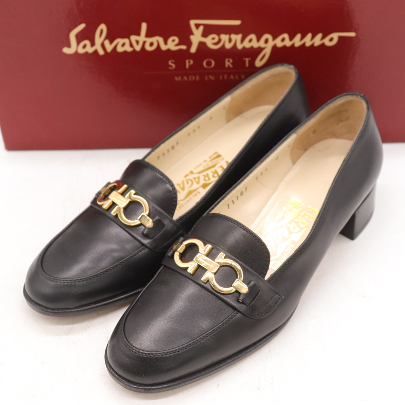 サルヴァトーレ フェラガモ Salvatore Ferragamo パンプス ヴァラ リザード型押し ヒール シューズ 靴 レディース 5 1/2C(