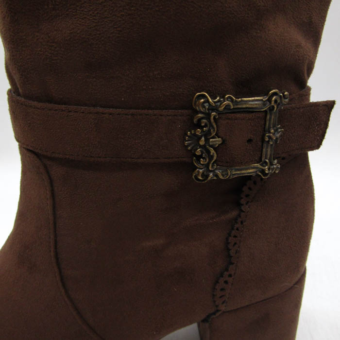 Y's ワイズ 2013AW バックルブーツ ブラウン サイズ3 アクシーズファム バックルデザインロングブーツ TL623X101 未使用
