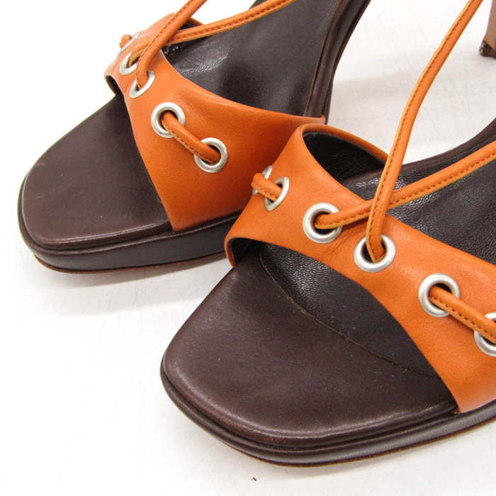 セルジオロッシ サンダル ハイヒール レースアップ イタリア製  