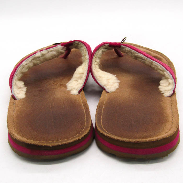【新品未使用】UGG ピンク スエード モカシン 8 アグ サンダル スウェード ブランド 靴 レディース 8Wサイズ