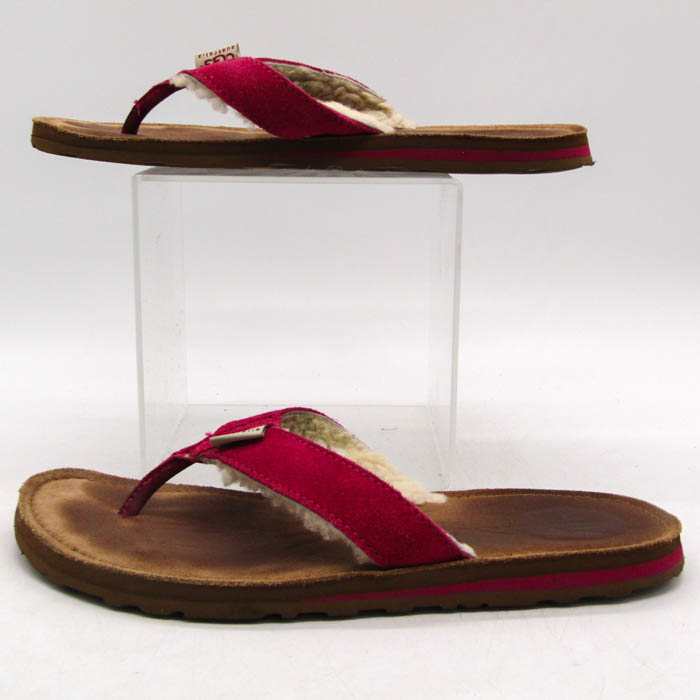 アグ サンダル スウェード ブランド 靴 レディース 8Wサイズ ピンク  