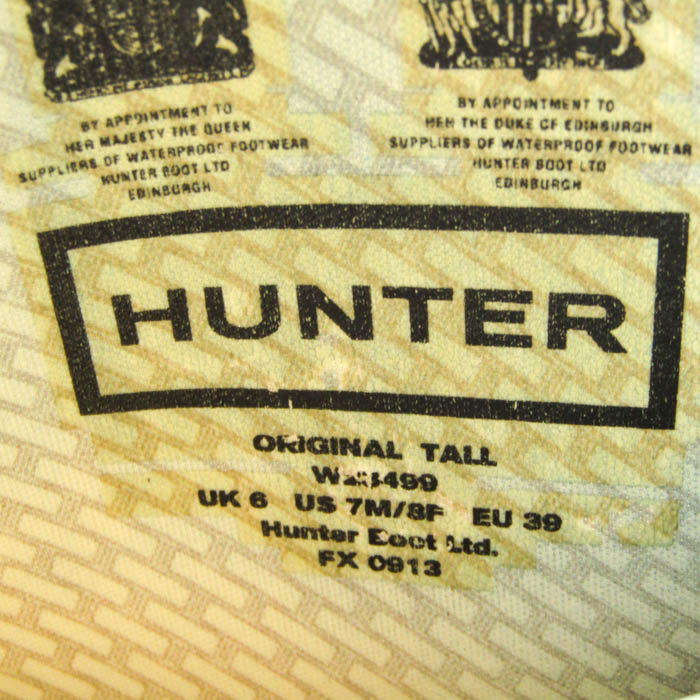 HUNTER ブラック 長靴 UK 6 / EU 39