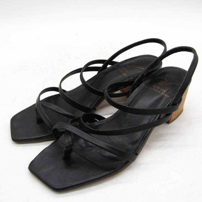 網 サンダル 新品 ブラック 37cm フォロー割-200円