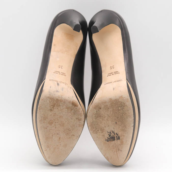 GIORGIO ARMANI グレーエナメルパンプス 新品 （大人のカレッジ  