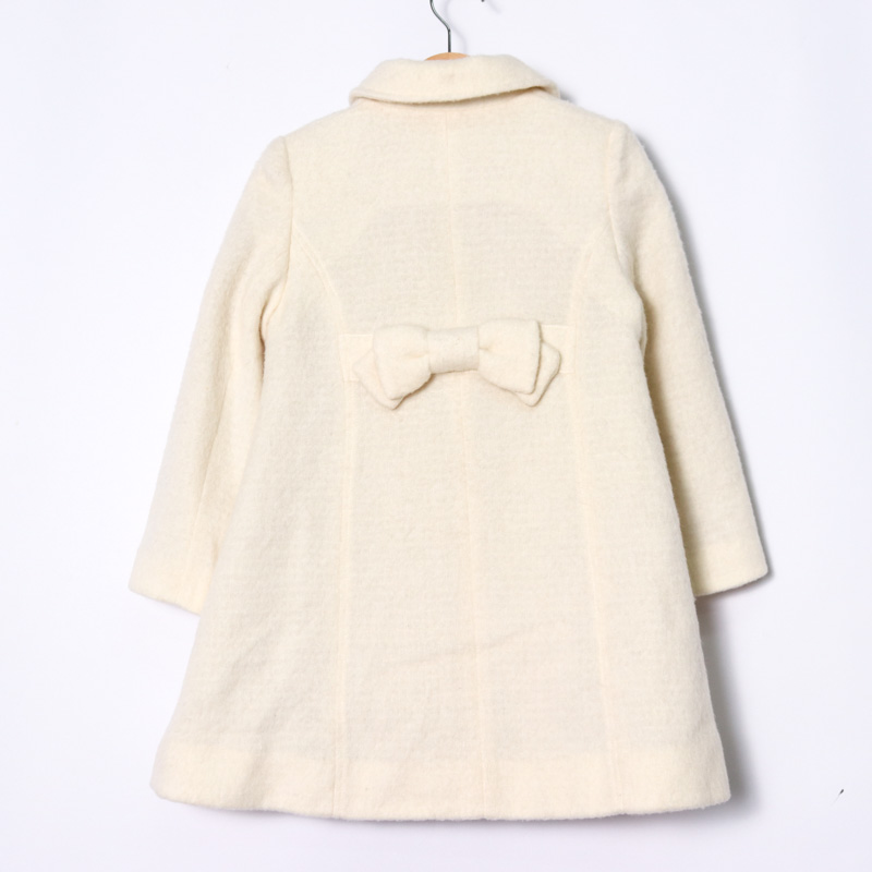 組曲 ロングコート ウール混 アウター キッズ 女の子用 Sサイズ 