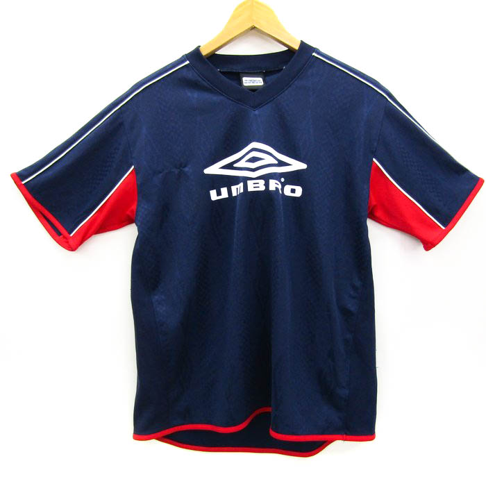 アンブロ 半袖Ｔシャツ 未使用 スポーツウエア トップス メンズ Oサイズ ピンク×紺系