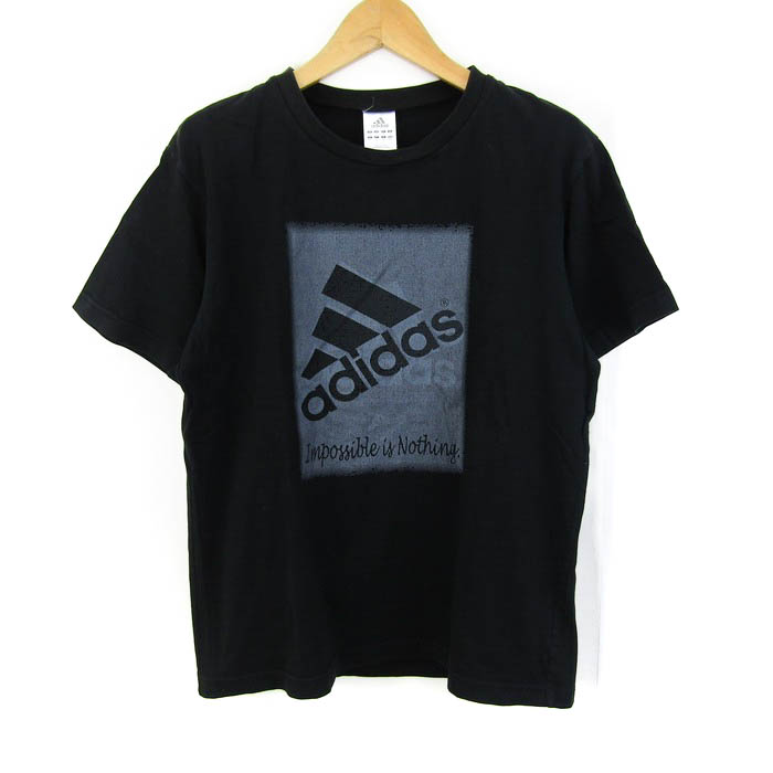 アディダス 半袖Ｔシャツ トップス グラフィックT スポーツウエア コットン 黒 メンズ Mサイズ ブラック系 adidas 【中古】｜adidas ｜店舗買取｜トップス＞Tシャツ/カットソー｜USEDのアパレル通販サイト - SMASELL（スマセル）