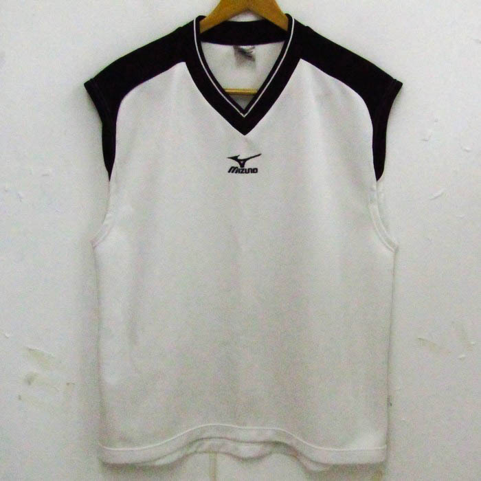 Mizuno バレーボール ノースリーブシャツ ホワイト/ブラック/レッド