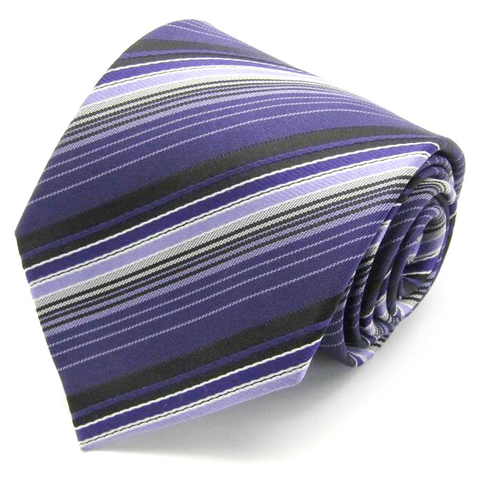 高級ブランドBrioni ネイビー パープル ストライプ ネクタイ 高級ブランドBrioni ネイビー パープル ストライプ ネクタイ