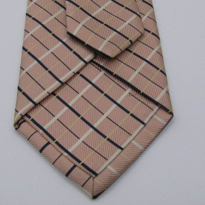 Cricket ネクタイ　シルク100％ ピンク CRICKET ネクタイ　紺×ピンク×マゼンタ　ストライプ　シルク100％日本製