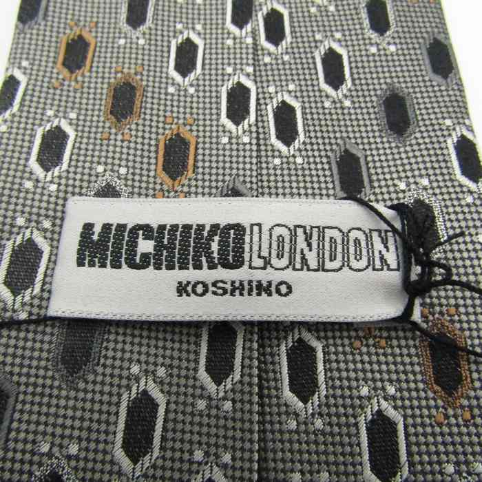 【マルマル子【プロフィール確認ください！】】MICHIKO LONDON ミチコロンドンコシノ ブランド ネクタイ シルク 小紋柄 ドット
