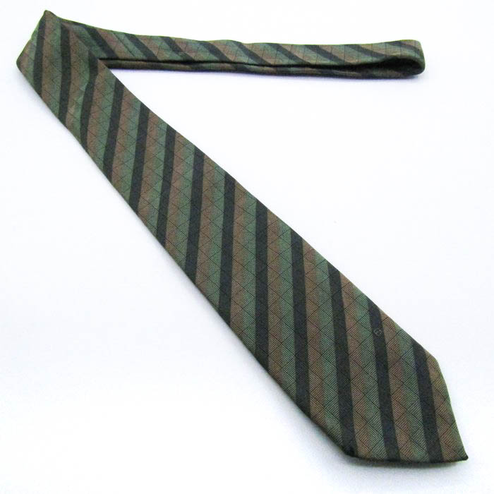 FENDI ネクタイ ハイブランド ソリッド モスグリーン