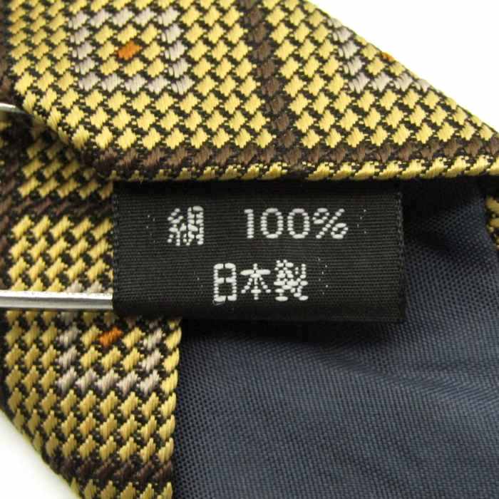 ダックス ブランド ネクタイ チェック柄 格子柄 スクエア柄 シルク  