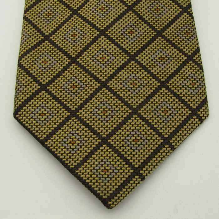 ダックス ブランド ネクタイ チェック柄 格子柄 スクエア柄 シルク  