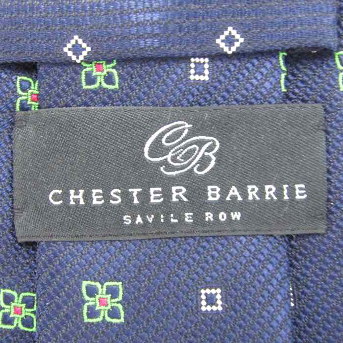 チェスターバリー ブランド ネクタイ シルク 小紋柄 総柄 メンズ ネイビー CHESTER BARRIE ｲｷﾞﾘｽ高級紳士服ﾌﾞﾗﾝﾄﾞ 【中古】｜CHESTER  BARRIE ｲｷﾞﾘｽ高級紳士服ﾌﾞﾗﾝﾄﾞ｜店舗買取｜フォーマルスーツ/小物＞ネクタイ｜USEDのアパレル通販サイト - SMASELL（スマセル）