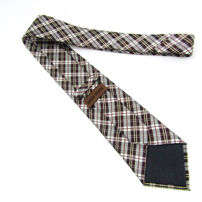 ブリックハウス ブランド ネクタイ シルク チェック柄 格子柄 東京