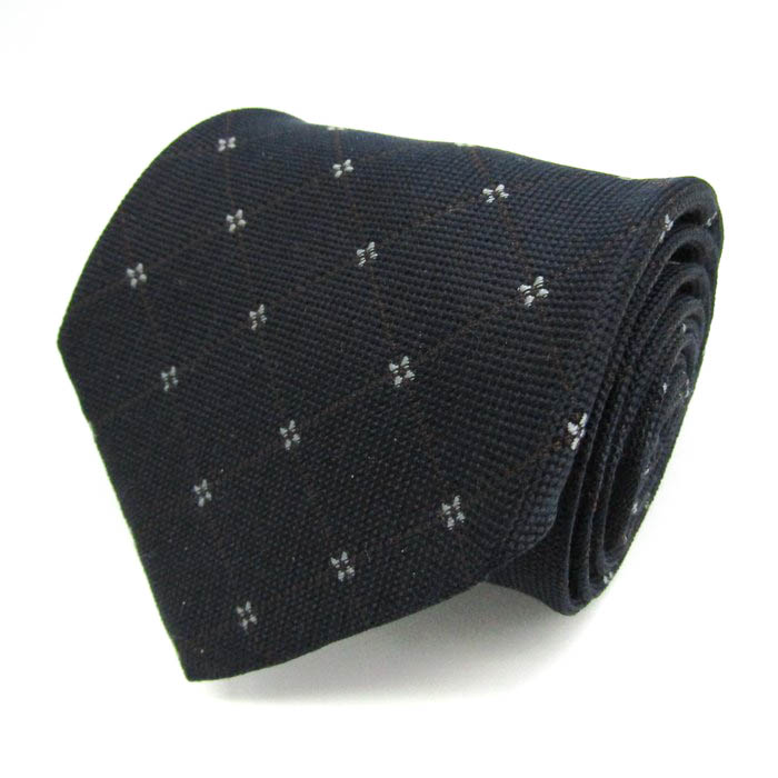 ファリアーニ ブランド ネクタイ シルク 格子柄 小紋柄 メンズ