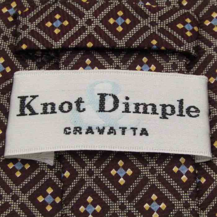 ノット ディンプル ブランドネクタイ チェック柄 格子柄 花柄 シルク  