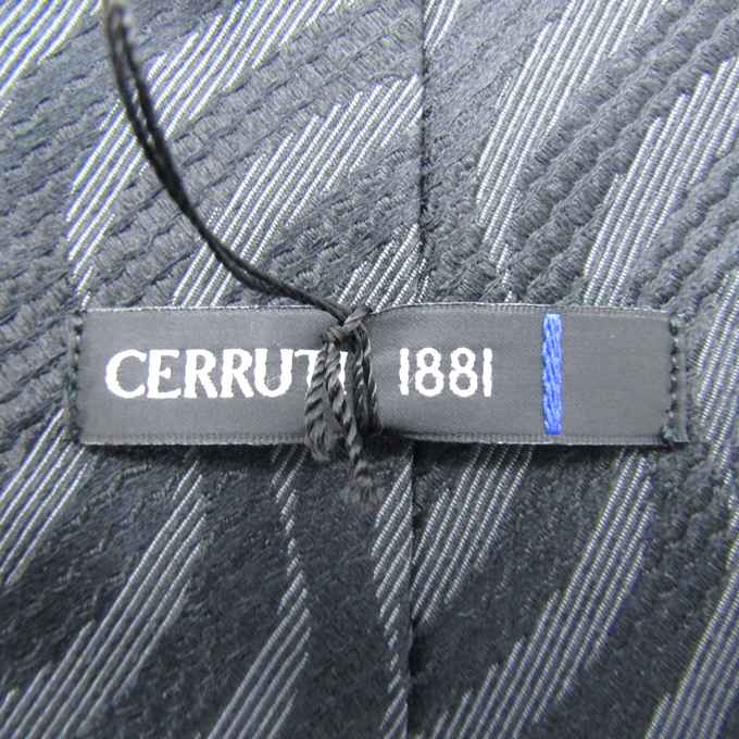 セルッティ1881 ブランド ネクタイ ストライプ柄 シルク フランス製 未使用タグ付 メンズ ブラック CERRUTI 1881 【中古】｜CERRUTI  1881｜店舗買取｜フォーマルスーツ/小物＞ネクタイ｜USEDのアパレル通販サイト - SMASELL（スマセル）