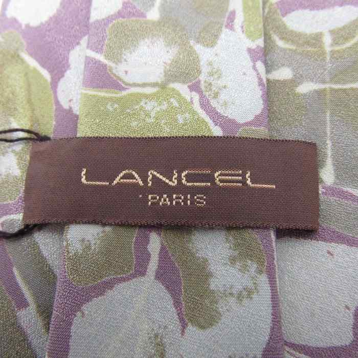 ランセル ブランド ネクタイ 総柄 シルク 未使用タグ付 PO メンズ  