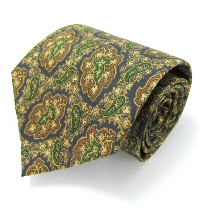 Ermenegildo Zegna ネクタイ ダークネイビー 花柄系 Ermenegildo Zegna