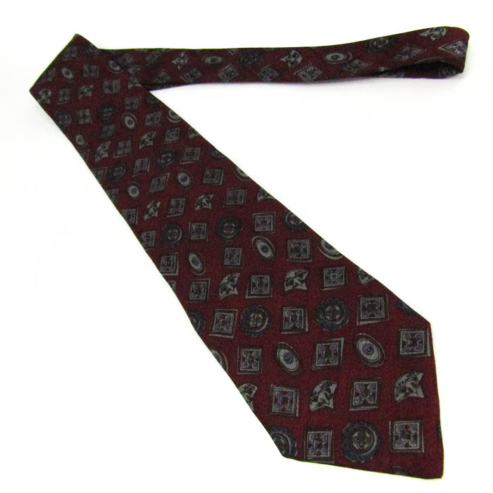 バーバリーロンドン ネクタイ 小紋柄 ワインレッド バーバリーロンドン ネクタイ ワインレッド 小紋柄 シルク 日本製