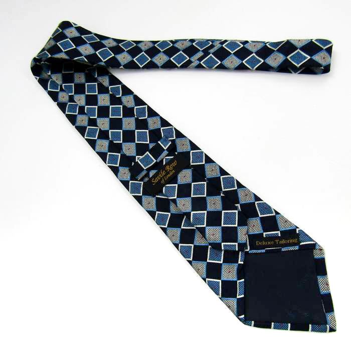 サビルロウ ブランド ネクタイ チェック柄 格子柄 ドット シルク  