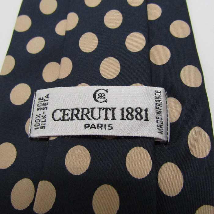 セルッティ1881 ブランド ネクタイ 総柄 ドット シルク フランス製 PO メンズ ネイビー CERRUTI 1881 【中古】｜CERRUTI  1881｜店舗買取｜フォーマルスーツ/小物＞ネクタイ｜USEDのアパレル通販サイト - SMASELL（スマセル）