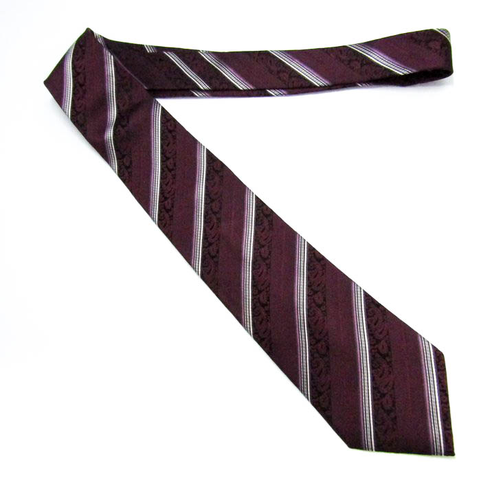 Ermenegildo Zegna ネクタイ ピンク系 ペイズリー柄 ドット 花 Ermenegildo Zegna ネクタイ ピンク系 ペイズリー柄 ドット 花