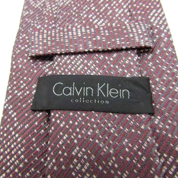 Calvin Klein カルバンクライン テーラードジャケット シルク ワイン